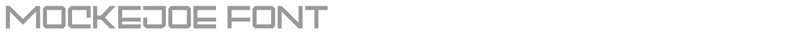 Mockejoe font preview